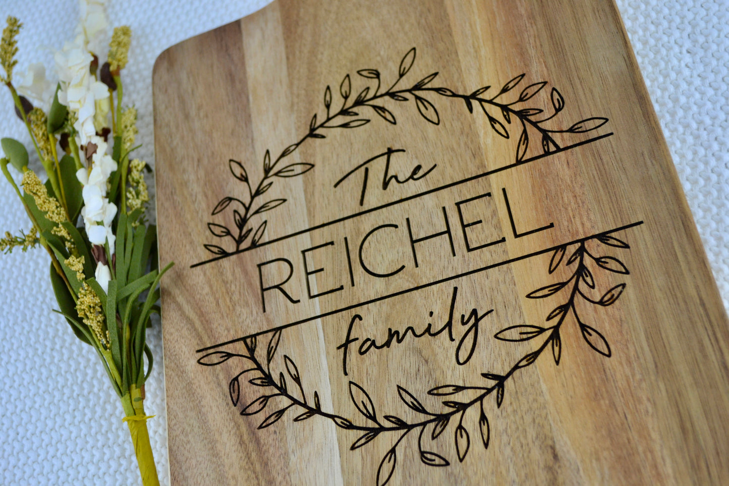 Personalized Cutting Board | Family Name | 16" x 8.75" | Custom Gift | Housewarming | Wedding