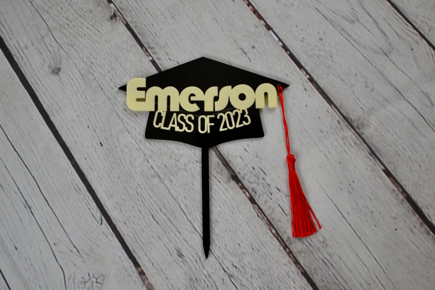 Personalized Graduation Cake Topper | Graduation Cap Topper | Graduation Name | Graduate Cake Topper