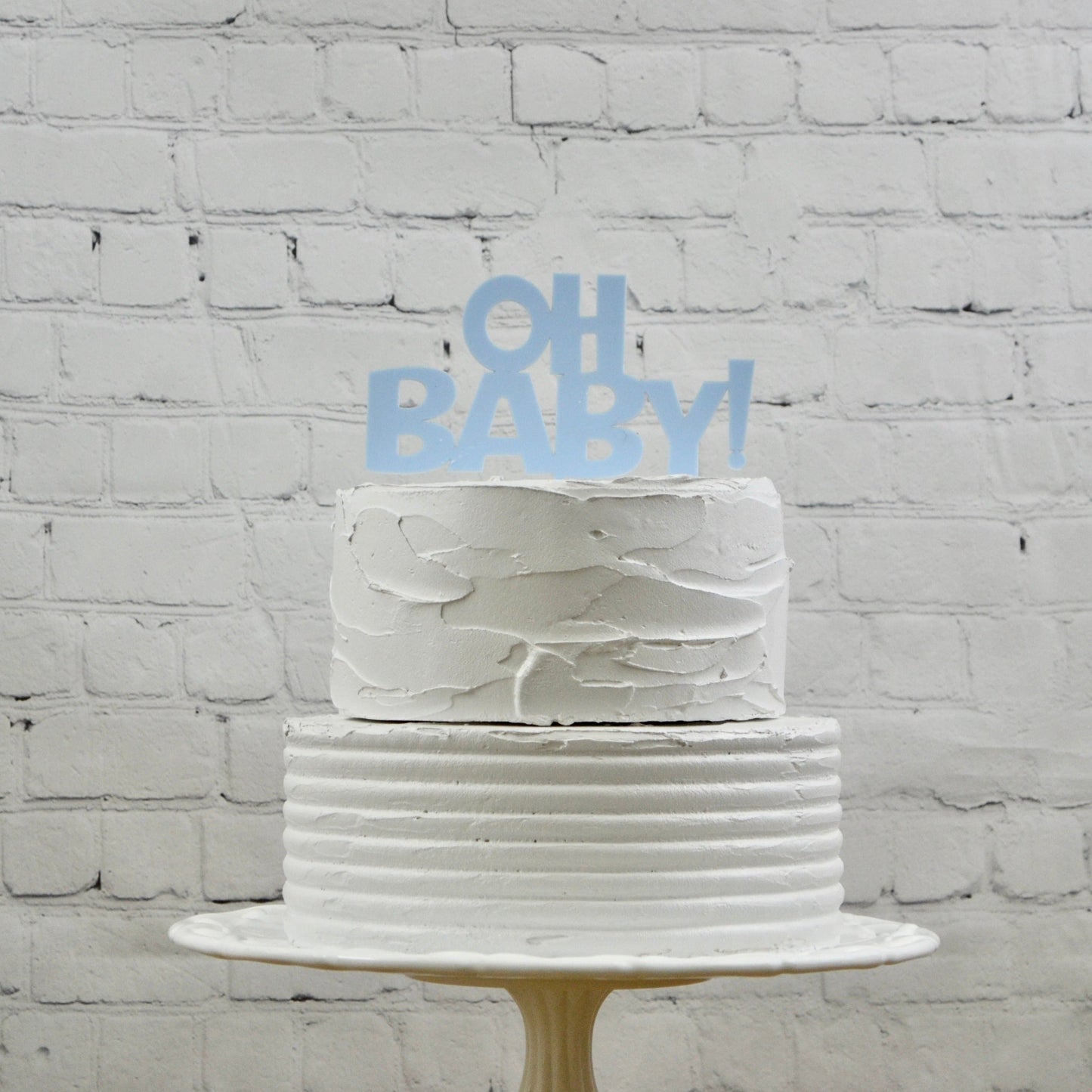 Acrylic "Oh Baby" Baby Shower Cake Topper | Gender Reveal | Sprinkle Cake Topper