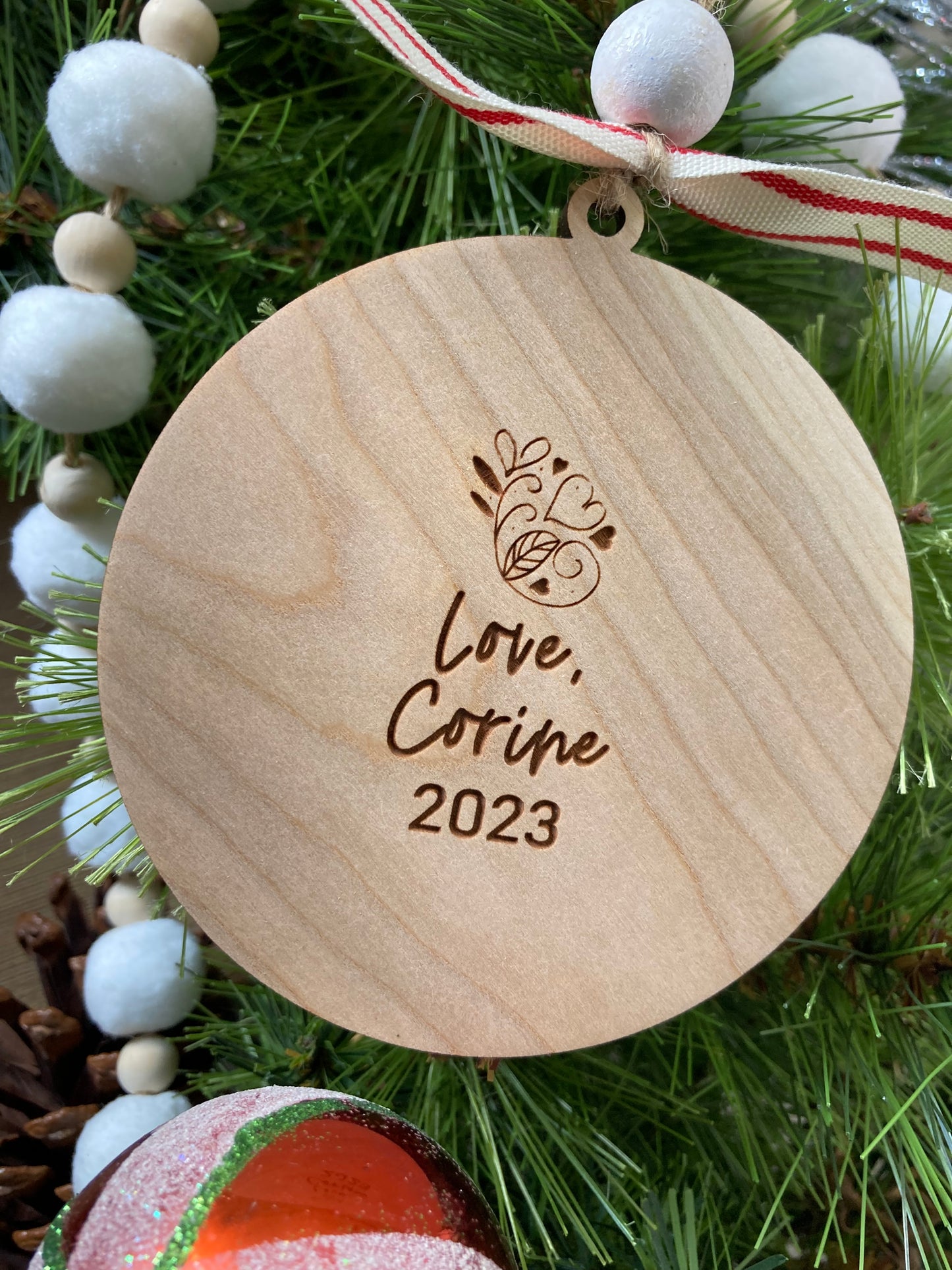 Personalized Friendship Christmas Ornament | Laser Engraved | A True Friend is the Greatest of all Blessings | Holiday Ornament | Friendship Keepsake
