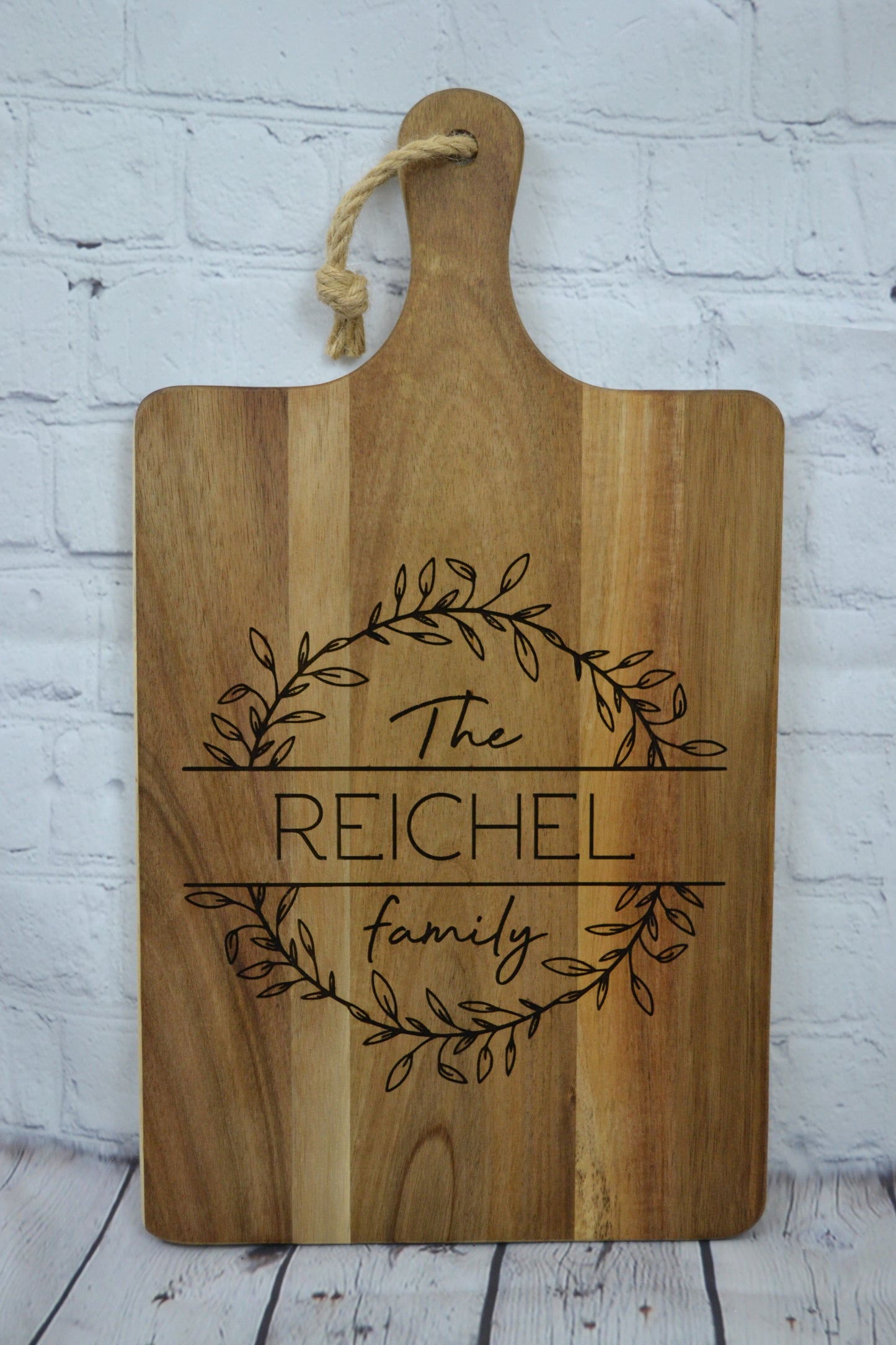 Personalized Cutting Board | Family Name | 16" x 8.75" | Custom Gift | Housewarming | Wedding