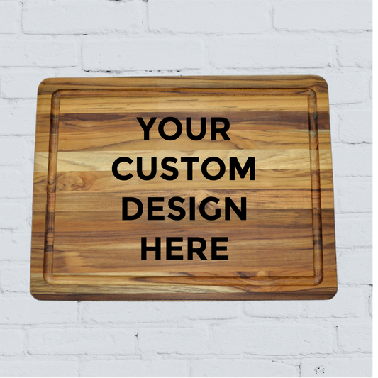 Large Custom Cutting Board | Personalized Design | 18" x 14" | Custom Gift | Housewarming | Wedding