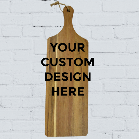 Custom Cutting Board | Personalized Design | 23.5" x 7.5" | Custom Gift | Housewarming | Wedding